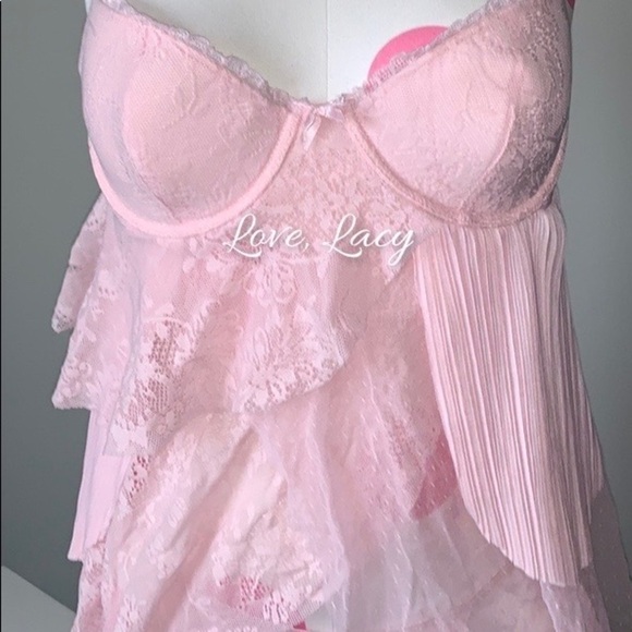Victoria’s Secret Baby Pink Princess Lingerie Set - Picture 3 of 5